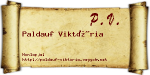 Paldauf Viktória névjegykártya